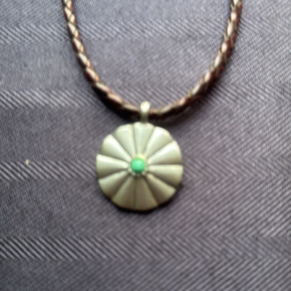 Brown and Silver Pendant Necklace Ralph Lauren - Picture 2 of 5